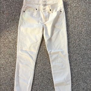 Cream/ivory jcrew factory skinny cords size 27